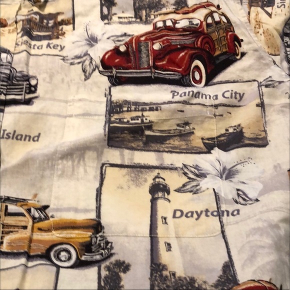 Arbor Bay Men’s Vacation Cruise Vintage Cars - 2X - Picture 10 of 16